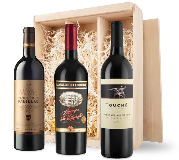 Premium Reds in Wood Gift Box